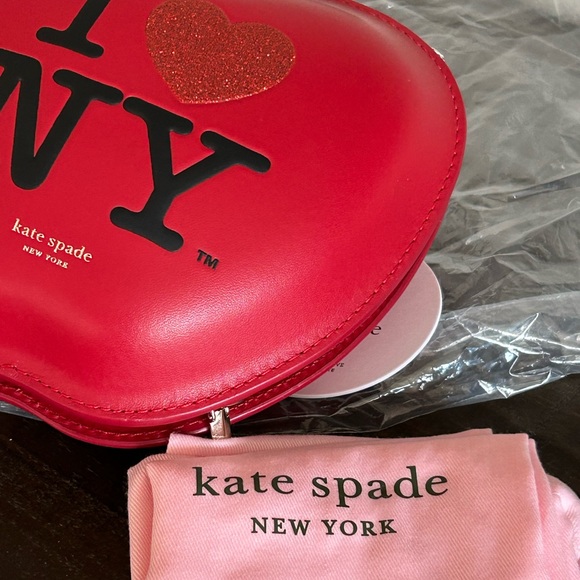 NWT - I Love NY X Kate Spade New York Big Apple Crossbody - Picture 8 of 14